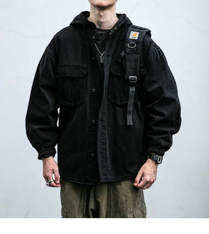 VX1 Hooded Jacket , - Streetwear Jackets - Slick Street