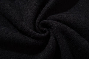 Skull Star Knitted Sweatshirt , - Streetwear Sweatshirts - Slick Street