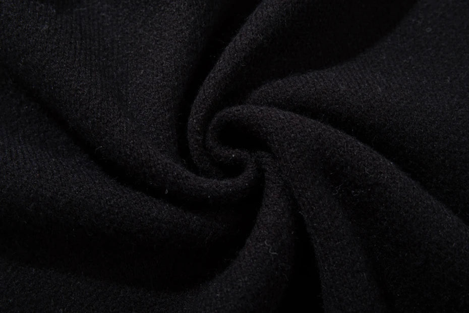 Skull Star Knitted Sweatshirt , - Streetwear Sweatshirts - Slick Street