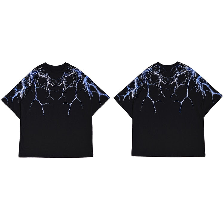 Dusky Thunder Storm T-Shirt Black, S - Streetwear T-Shirt - Slick Street