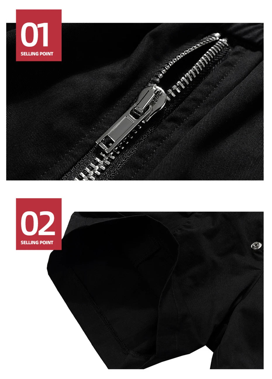 Z1 Long Drawstring Cargo Shorts , - Streetwear Shorts - Slick Street