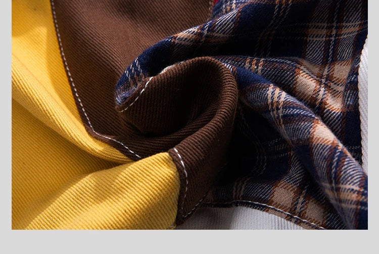Color Block Multi Patchwork Jacket ,  - Streetwear Jacket - Slick Street