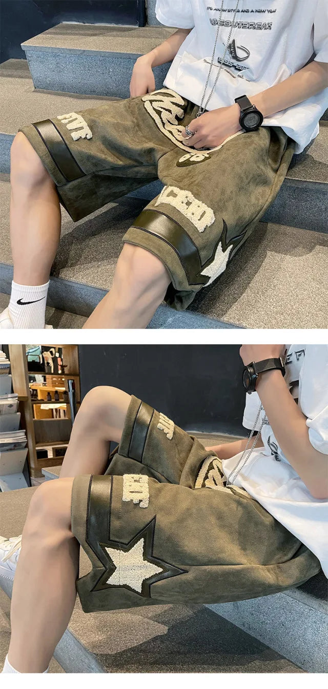 Number 66 Knee Length Shorts , - Streetwear Shorts - Slick Street