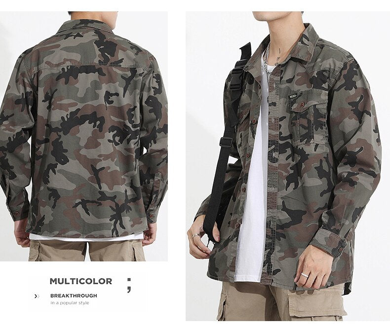 Military VSA Camouflage Shirt ,  - Streetwear Shirt - Slick Street