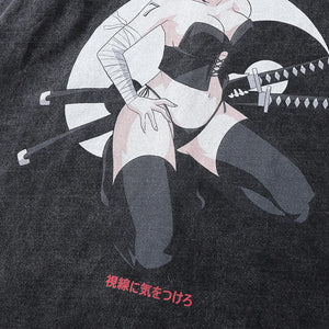 FANTASY Japanese Anime Girl Graphic T-Shirt ,  - Streetwear T-Shirt - Slick Street