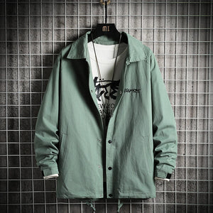 A022 Demon Anime Dog T-Shirt Green, XS - Streetwear T-Shirts - Slick Street