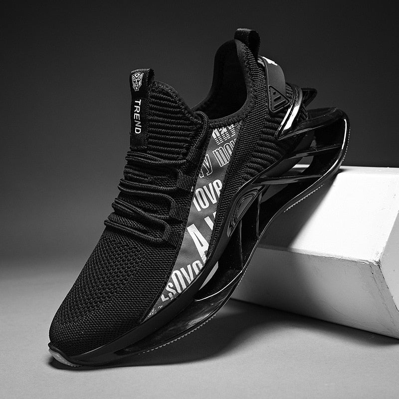 LV1 Mesh Sneakers Black, 39 - Streetwear Shoes - Slick Street