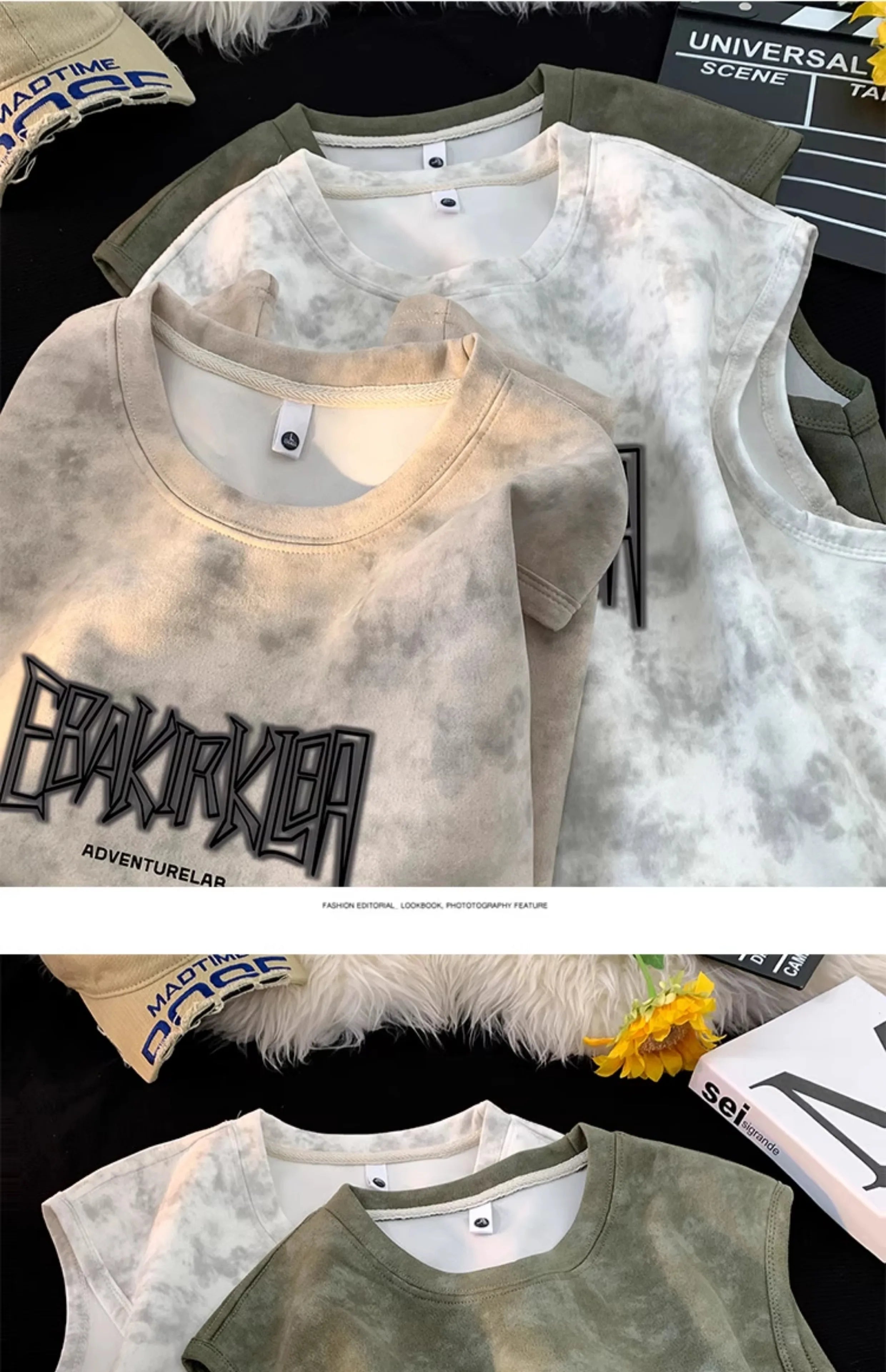 EBAK Tie-dye Sleeveless T-Shirt , - Streetwear T-Shirts - Slick Street