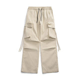 Y2K Streetwear Harem Straight Leg Pants XS, Khaki - Streetwear Pants - Slick Street