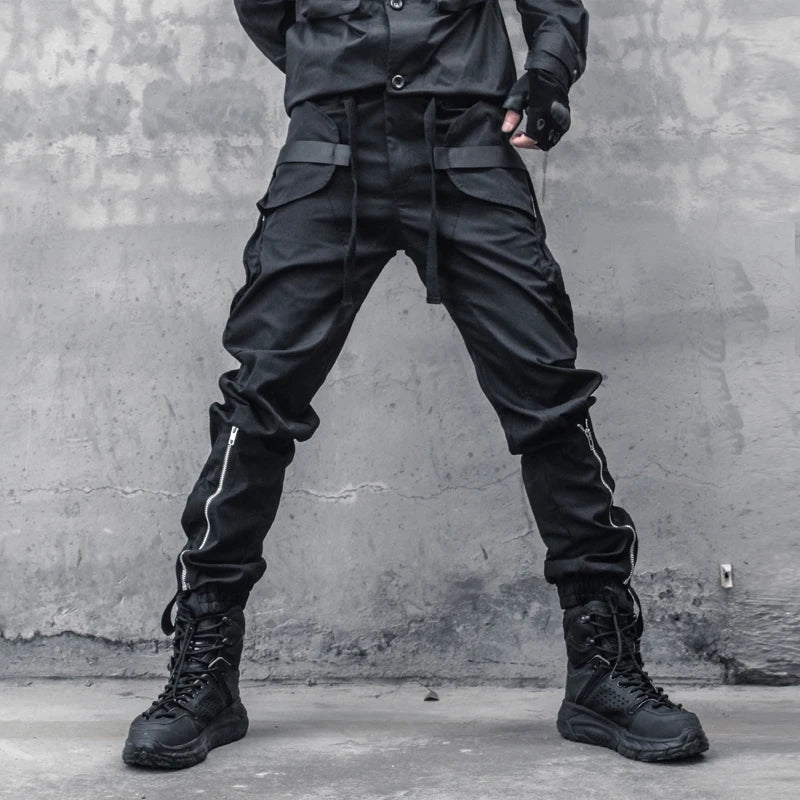 Dark Abyss V2 Cargo Pants , - Streetwear Pants - Slick Street