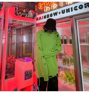 Distressed Gothic Sweatshirt , - Streetwear Sweatshirts - Slick Street