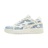 Broken Stars Sneakers - Indigo Blue Indigo Blue, 35 - Streetwear Shoes - Slick Street