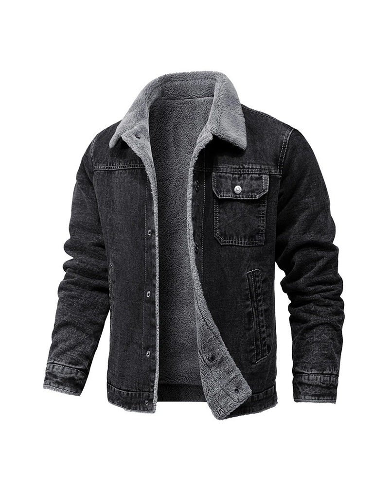 Shadow Sherpa Denim Jacket