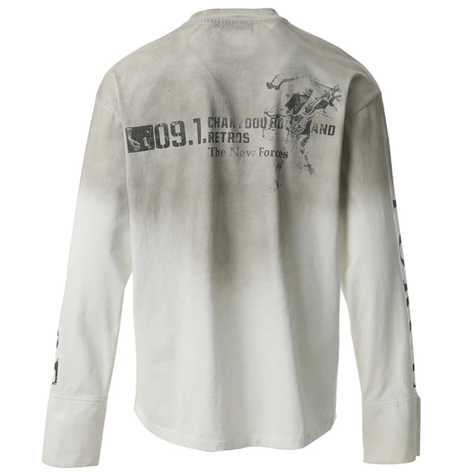 Force 09 Graphic Long Sleeve Tee , - Streetwear T-Shirt - Slick Street