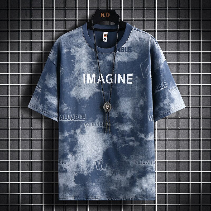 IMAGINE Valuable Cloud Smoky T-Shirt Blue, XL - Streetwear T-Shirt - Slick Street