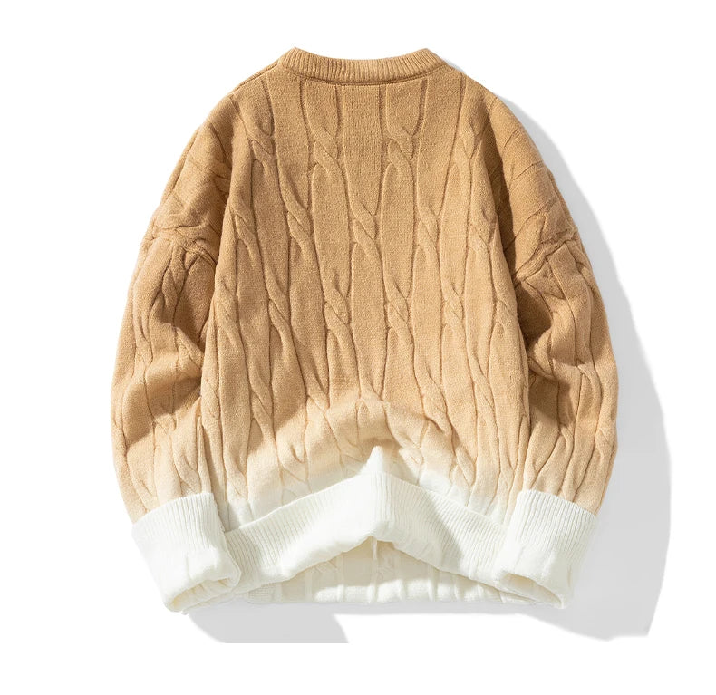 Gradient Knitwear Pullover Sweater , - Streetwear Sweater - Slick Street