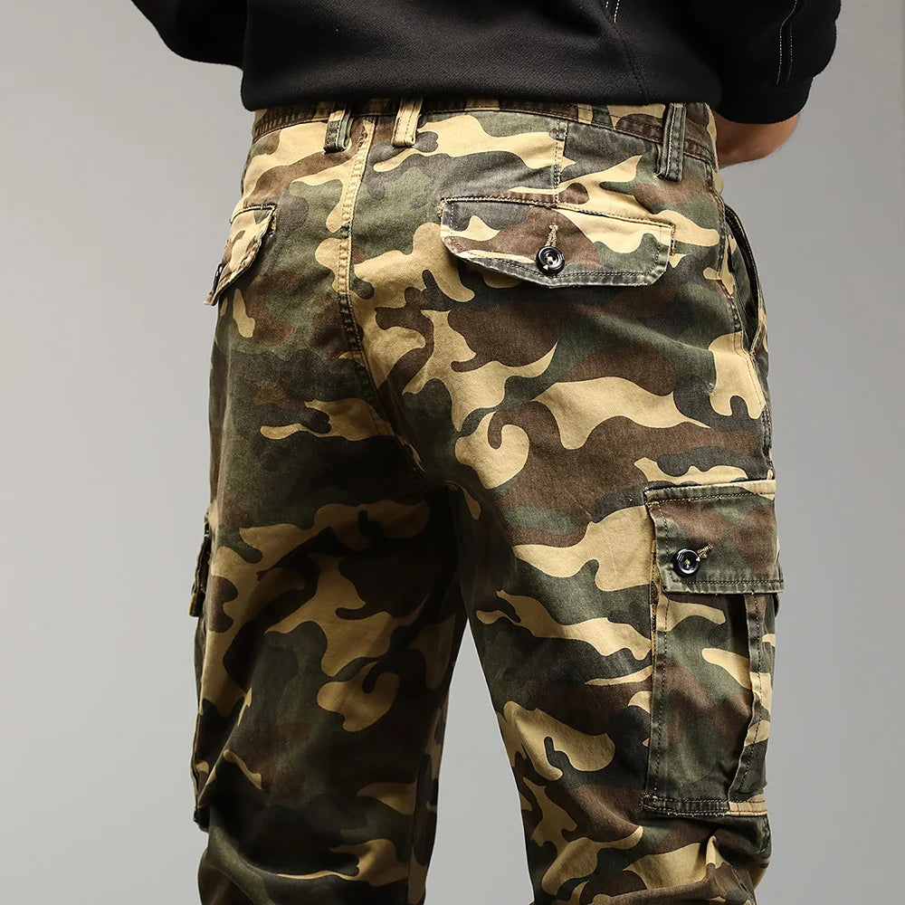 Drawstring Combat Military Cargo Pants ,  - Streetwear Pants - Slick Street