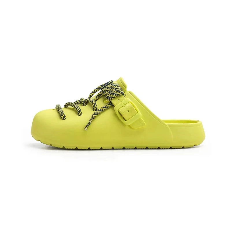 Gap Lacing Style Fleece Shoes Yellow, 35-36 - Streetwear Footwear - Slick Street