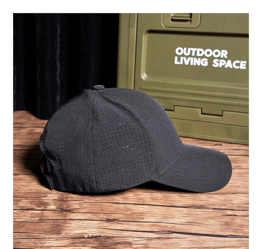 Plain Black Adjustable Cap , - Streetwear Cap - Slick Street