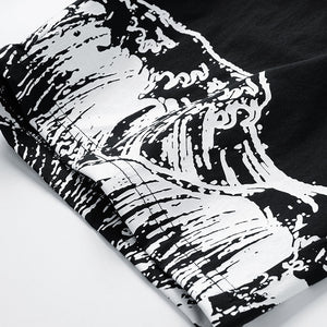 Black Sea Surfing Waves Shorts ,  - Streetwear Shorts - Slick Street