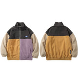 Color4 Furry Jacket Orange, S - Streetwear Jacket - Slick Street