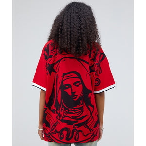 BLACKAIR Virgin Mary Graphic T-Shirt , - Streetwear T-Shirts - Slick Street