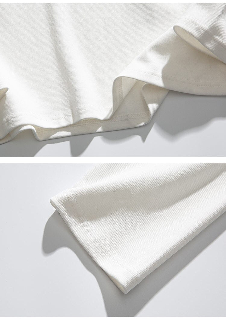 We lead, others copy© Casual Solid Long Sleeve , - Streetwear T-Shirts - Slick Street