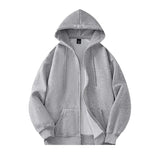 Drawstring Loose Fit Hoodie Light Grey, XS - Streetwear Hoodie - Slick Street