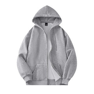 Drawstring Loose Fit Hoodie Light Grey, XS - Streetwear Hoodie - Slick Street