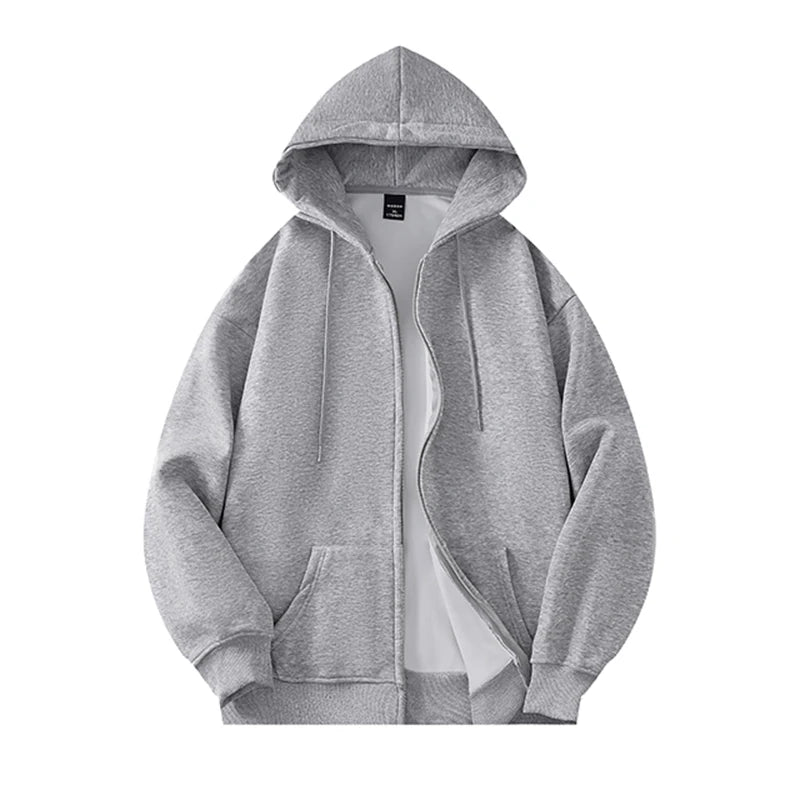 Drawstring Loose Fit Hoodie Light Grey, XS - Streetwear Hoodie - Slick Street