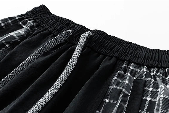 Plaid Cargo Shorts , - Streetwear Shorts - Slick Street