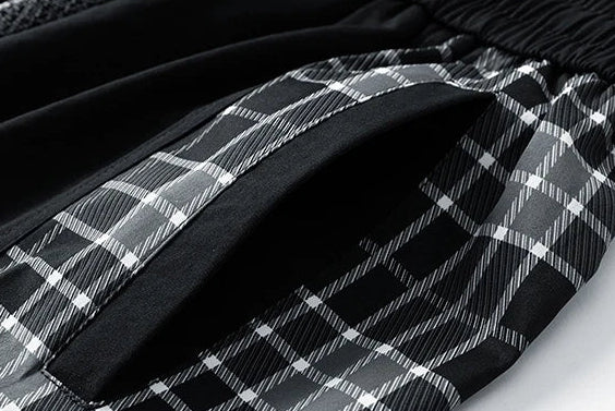 Plaid Cargo Shorts , - Streetwear Shorts - Slick Street