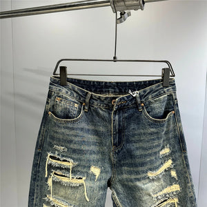 Indigo 26 Blue Distressed Jeans ,  - Streetwear Jeans - Slick Street