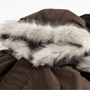 Star Pendant Winter Jacket , - Streetwear - Slick Street