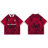 BLACKAIR Virgin Mary Graphic T-Shirt Red, S - Streetwear T-Shirts - Slick Street