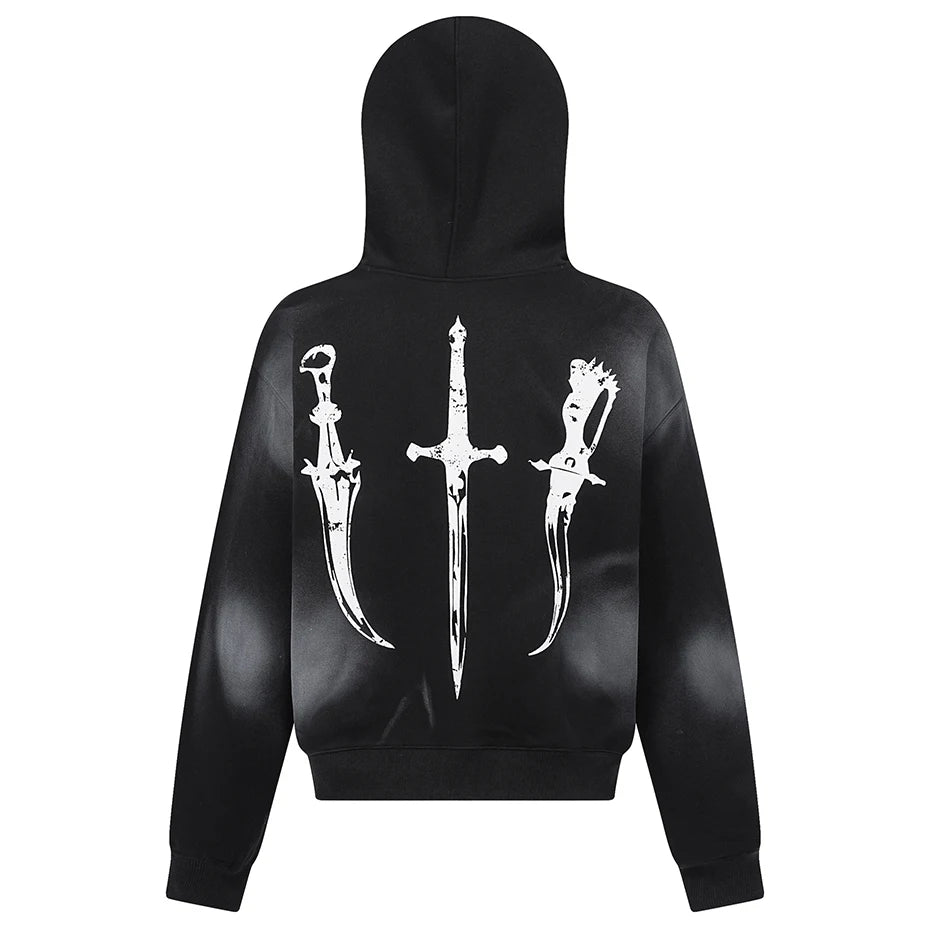 Sinful Fur Collar Hoodie , - Streetwear Hoodie - Slick Street