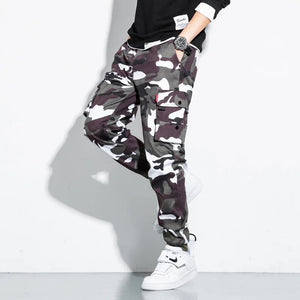 CR3 Camouflage Cargo Pants White, XS - Streetwear Pants - Slick Street