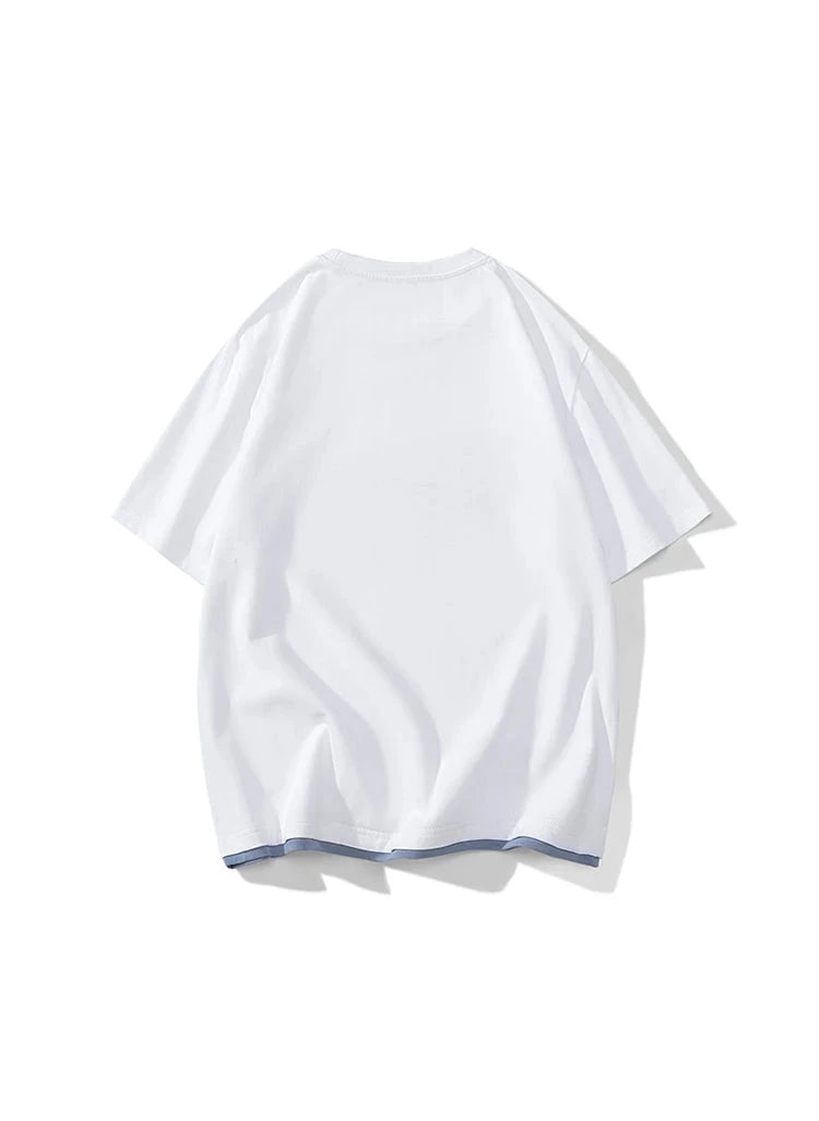 Falling Star Short Sleeves Loose T-Shirt , - Streetwear T-Shirts - Slick Street