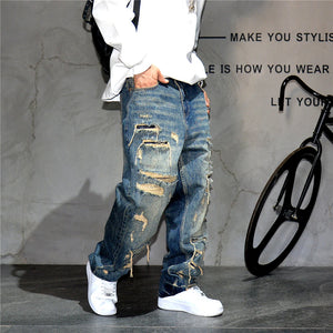 Indigo 26 Blue Distressed Jeans ,  - Streetwear Jeans - Slick Street