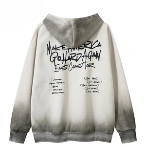 Make America Go Hard Again Graffiti Zipper Hoodie ,  - Streetwear Hoodie - Slick Street