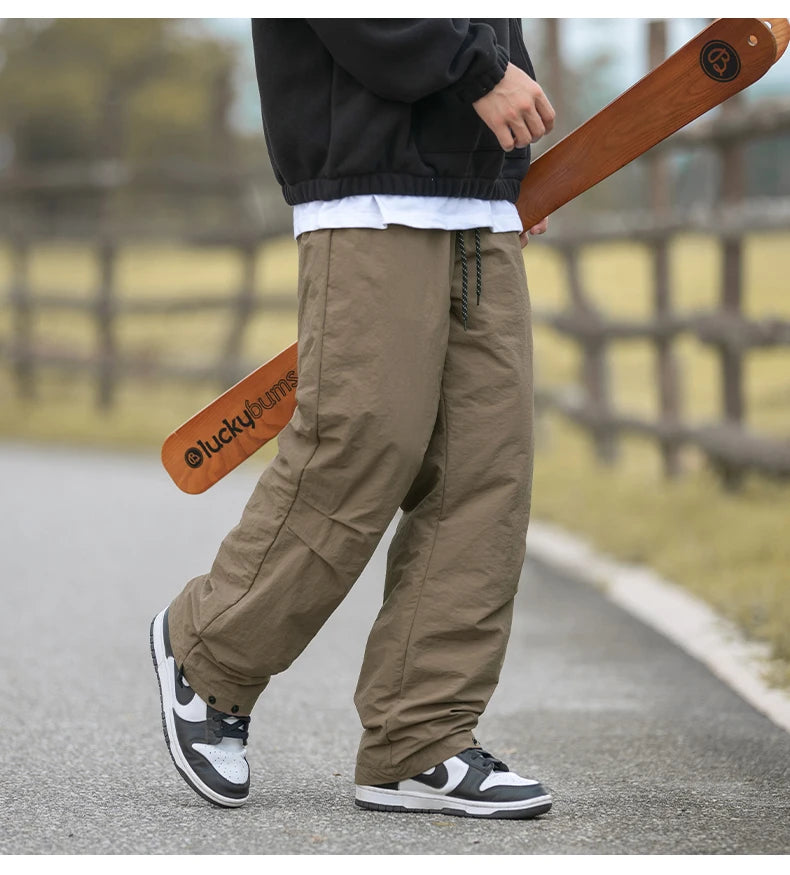 Hiking Style Straight Leg Pants , - Streetwear Pants - Slick Street