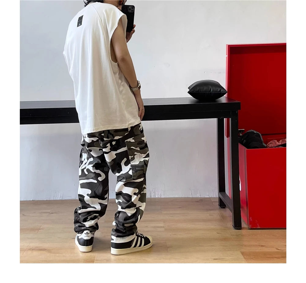Snow X1 Camo Cargo Pants ,  - Streetwear Cargo Pants - Slick Street