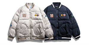 OREGON WILD Rock Patches Bomber Jacket ,  - Streetwear Jacket - Slick Street