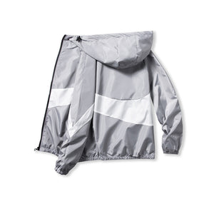 Horizontal Broad Stripe Zipper Hoodie ,  - Streetwear Hoodie - Slick Street