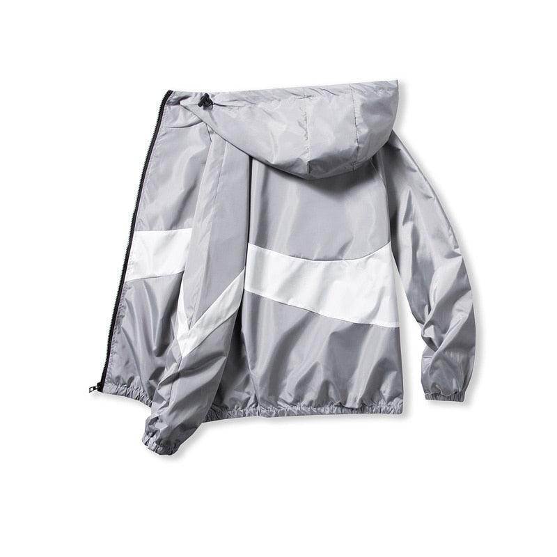 Horizontal Broad Stripe Zipper Hoodie ,  - Streetwear Hoodie - Slick Street