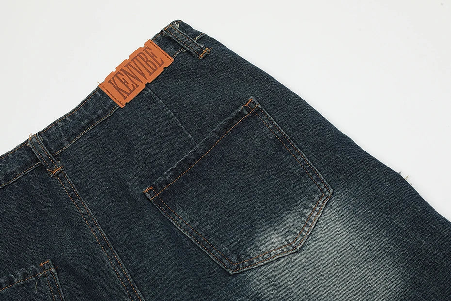 Blue Denim Tassel Star Shorts , - Streetwear Shorts - Slick Street