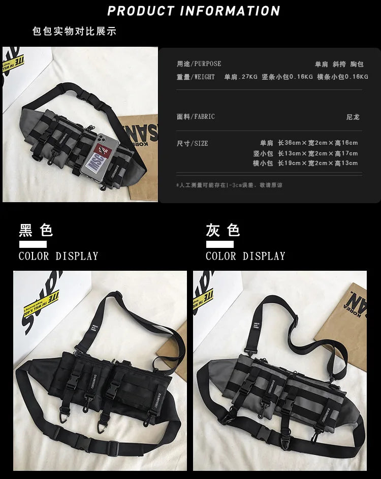 X-Dusk Tactical Utility Bag , - Streetwear Bag - Slick Street