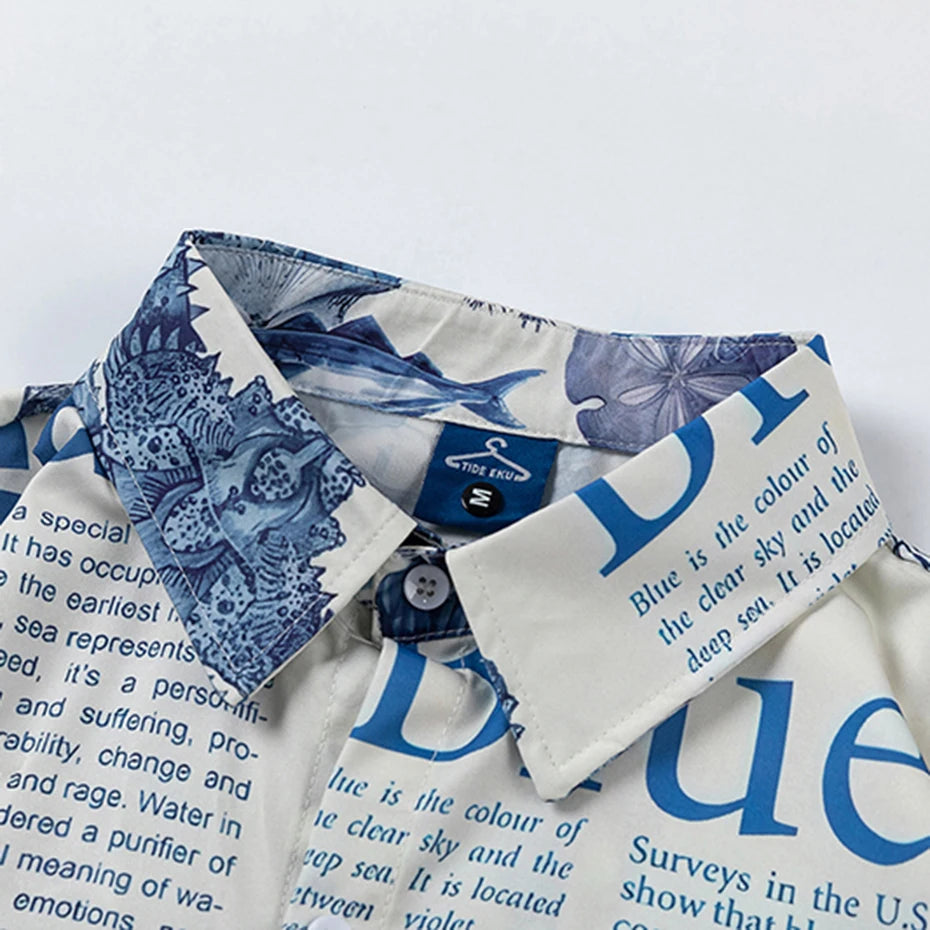 Marine Life Underwater World Short Sleeve Shirt , - Streetwear Shirt - Slick Street