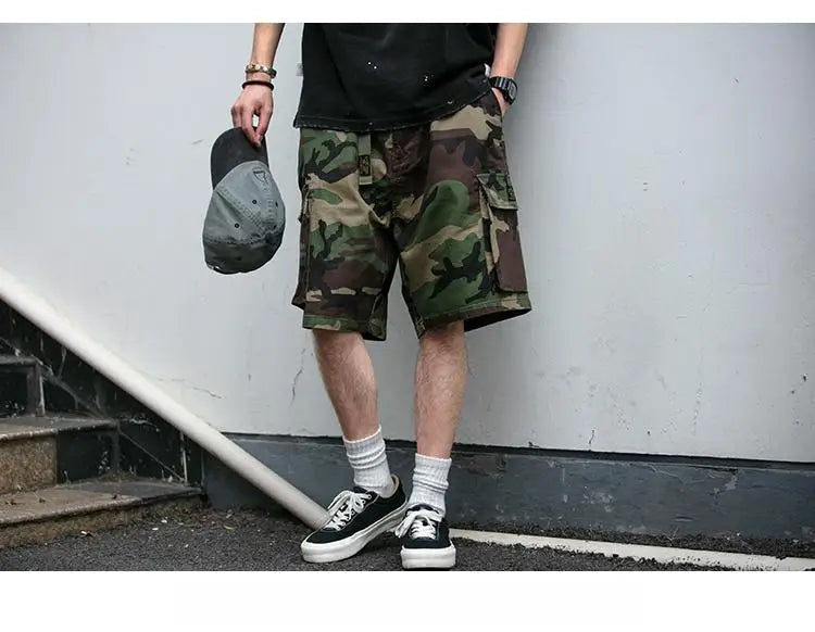 Camouflage Army Combat Style Shorts ,  - Streetwear Shorts - Slick Street