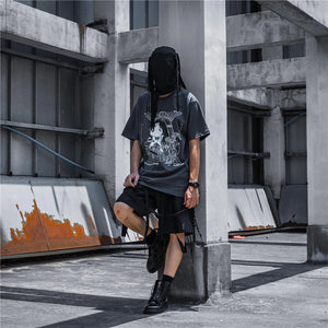 Streetwear Robotic Anime Girl Loose T-Shirt ,  - Streetwear T-Shirt - Slick Street
